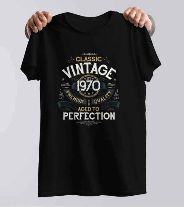 Classic Vintage 1970 Aged To Perfection T-Shirt