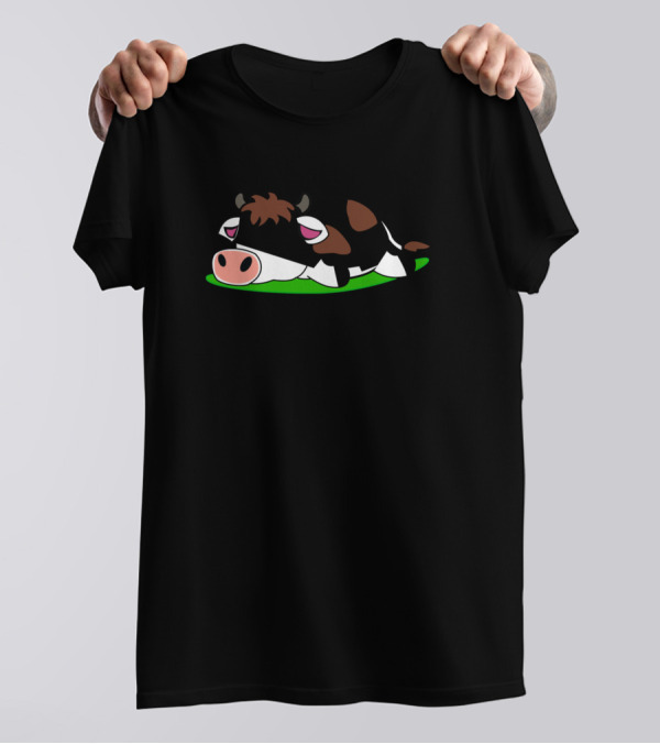 Cows Sleepy Cow Farming 187 T-Shirt