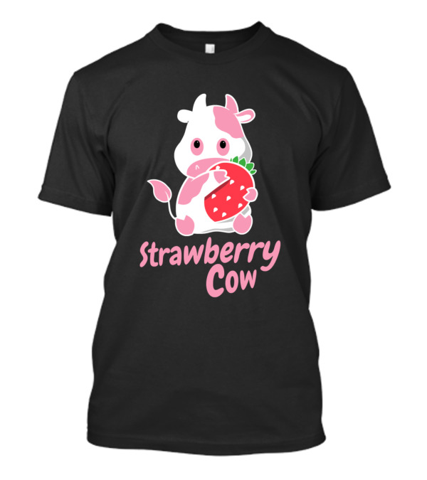 Strawberry Cow Holding Strawberry T-Shirt