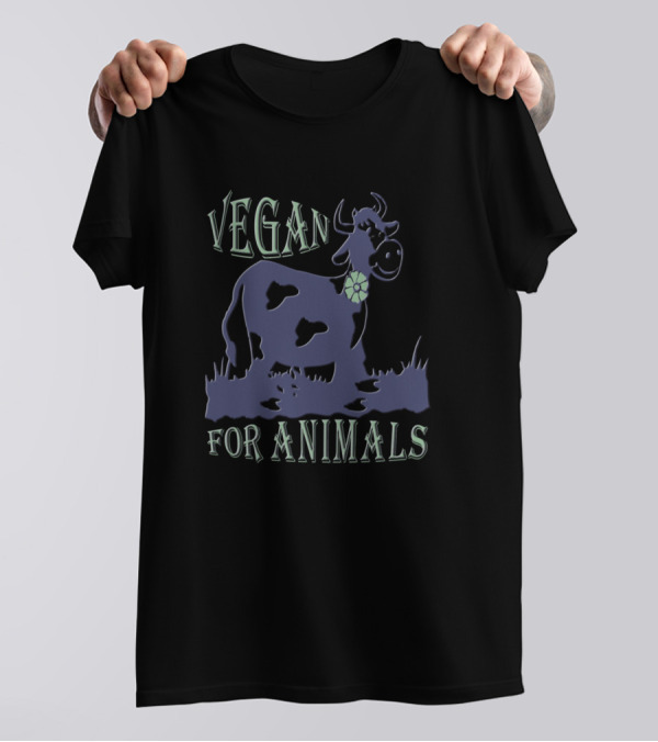 Vegan For Animals Cows Farming 275 T-Shirt