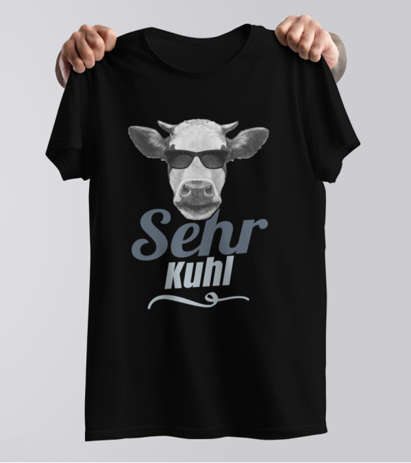 Sehr Kuhl Cows Very Cool Farmer Farmer Cow 306 Farming T-Shirt