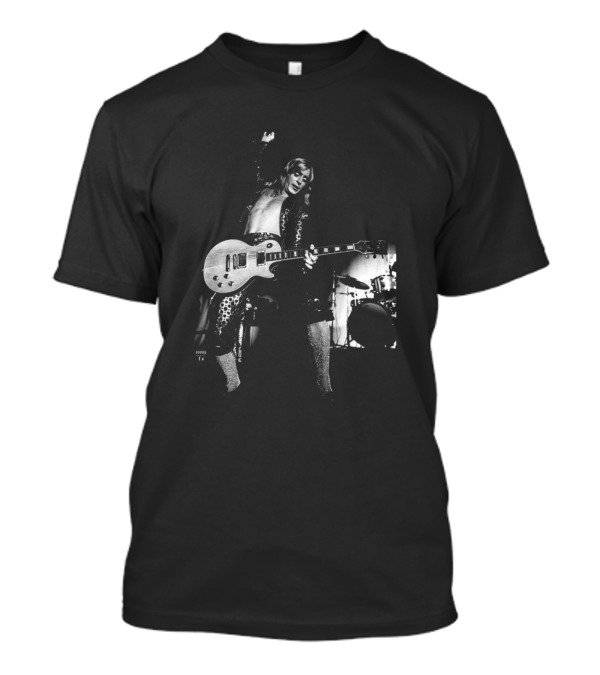 English Guitarist Mick Ronson Performing Live With Electric Guitar T-Shirt
