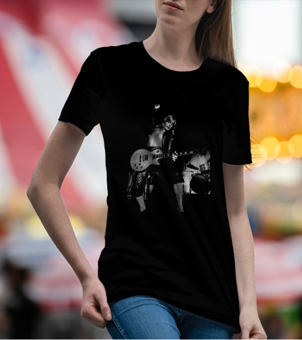 English Guitarist Mick Ronson Performing Live With Electric Guitar T-Shirt