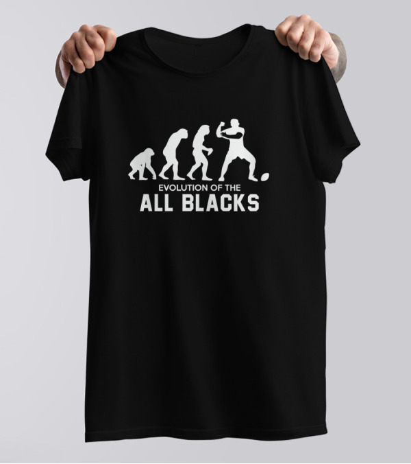 Evolution Of The All Blacks Rugby Journey T-Shirt