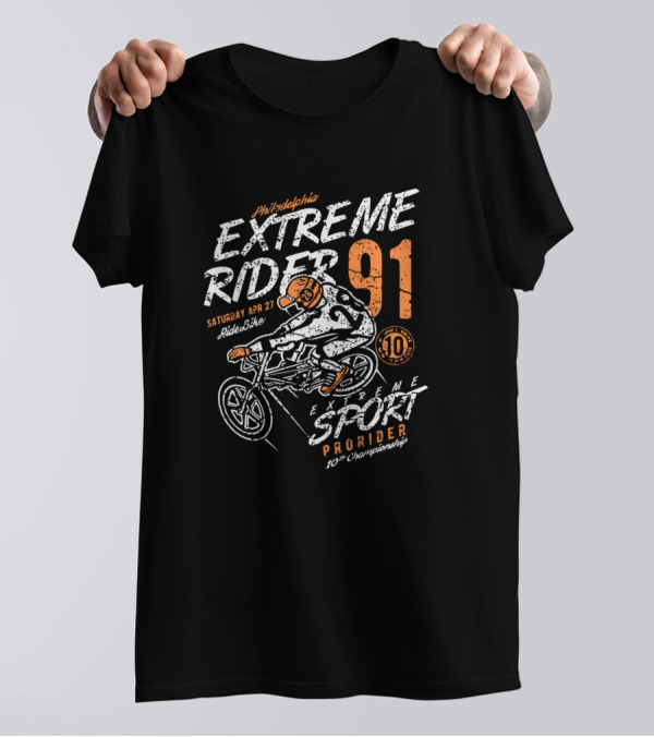 Philadelphia Extreme Rider 91 Extreme Sport Pro Rider 10 Championship T-Shirt