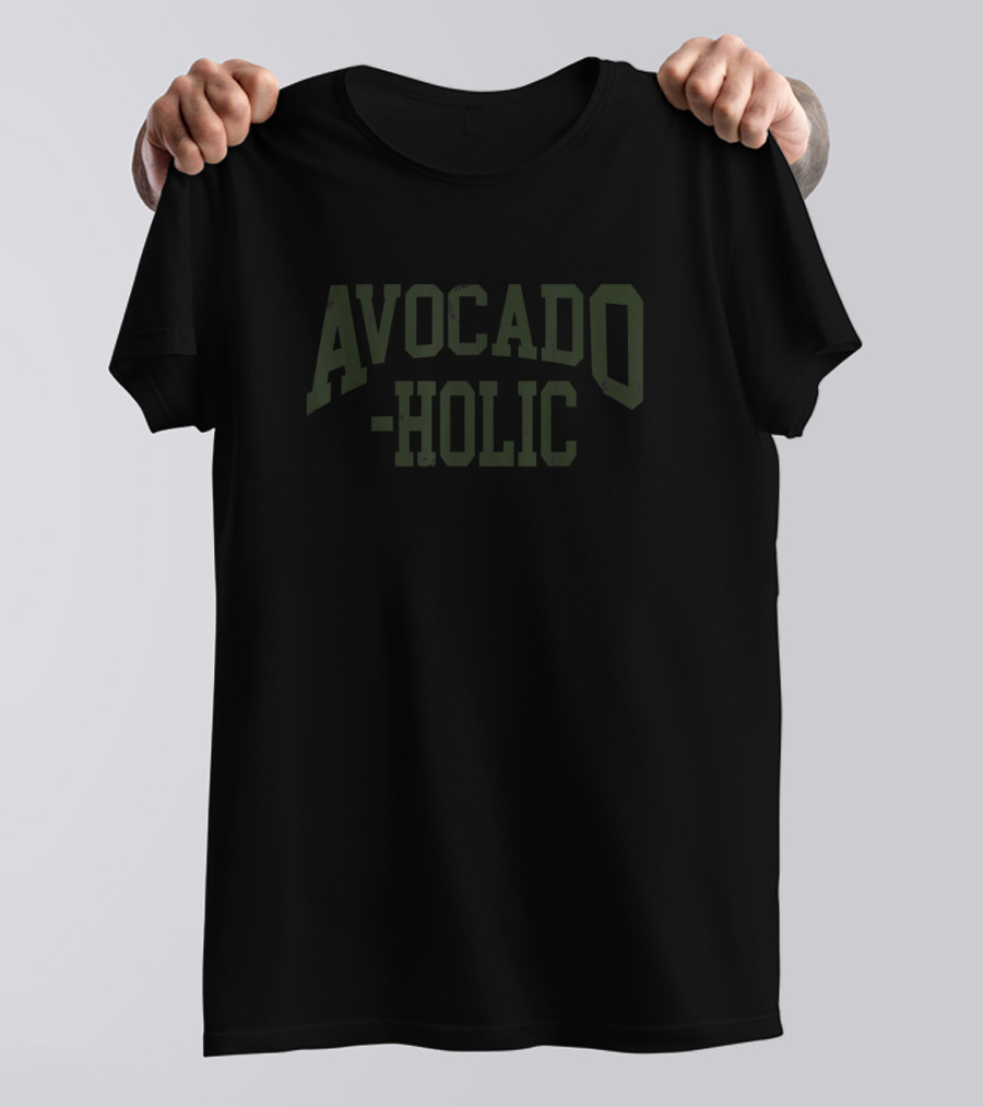 Avocado Holic Funny Vegan Avocado Vegetarian T-Shirt