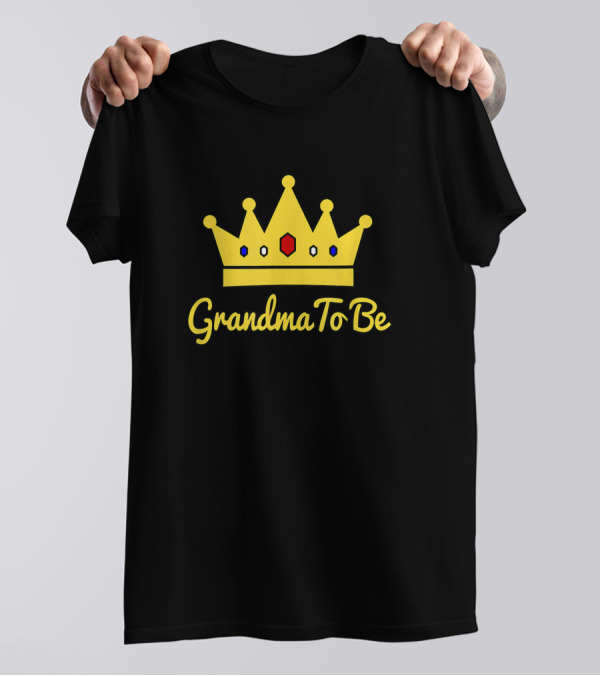 Grandma To Be Little Royal Prince Baby Shower Crown T-Shirt
