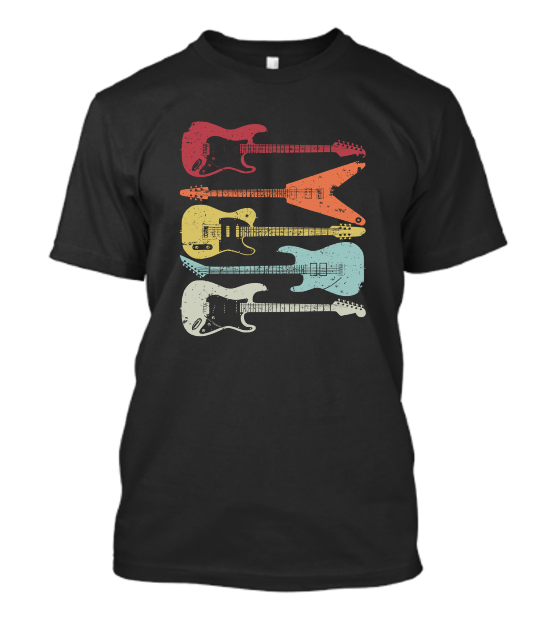 Retro Guitar Collection For Guitarists T-Shirt