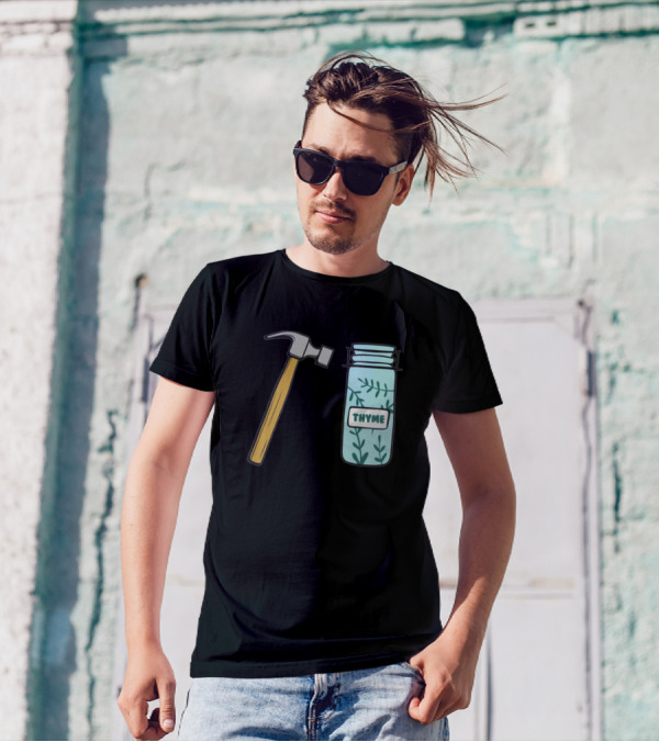 Hammer And Thyme Jar Playful Wordplay T-Shirt