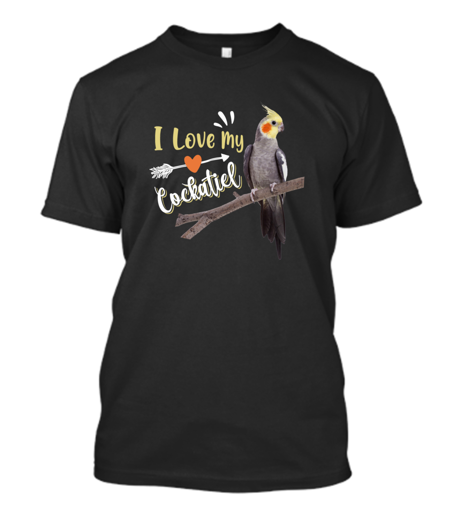 I Love My Cockatiel Funny Bird Lover Talon Animal Love T-Shirt