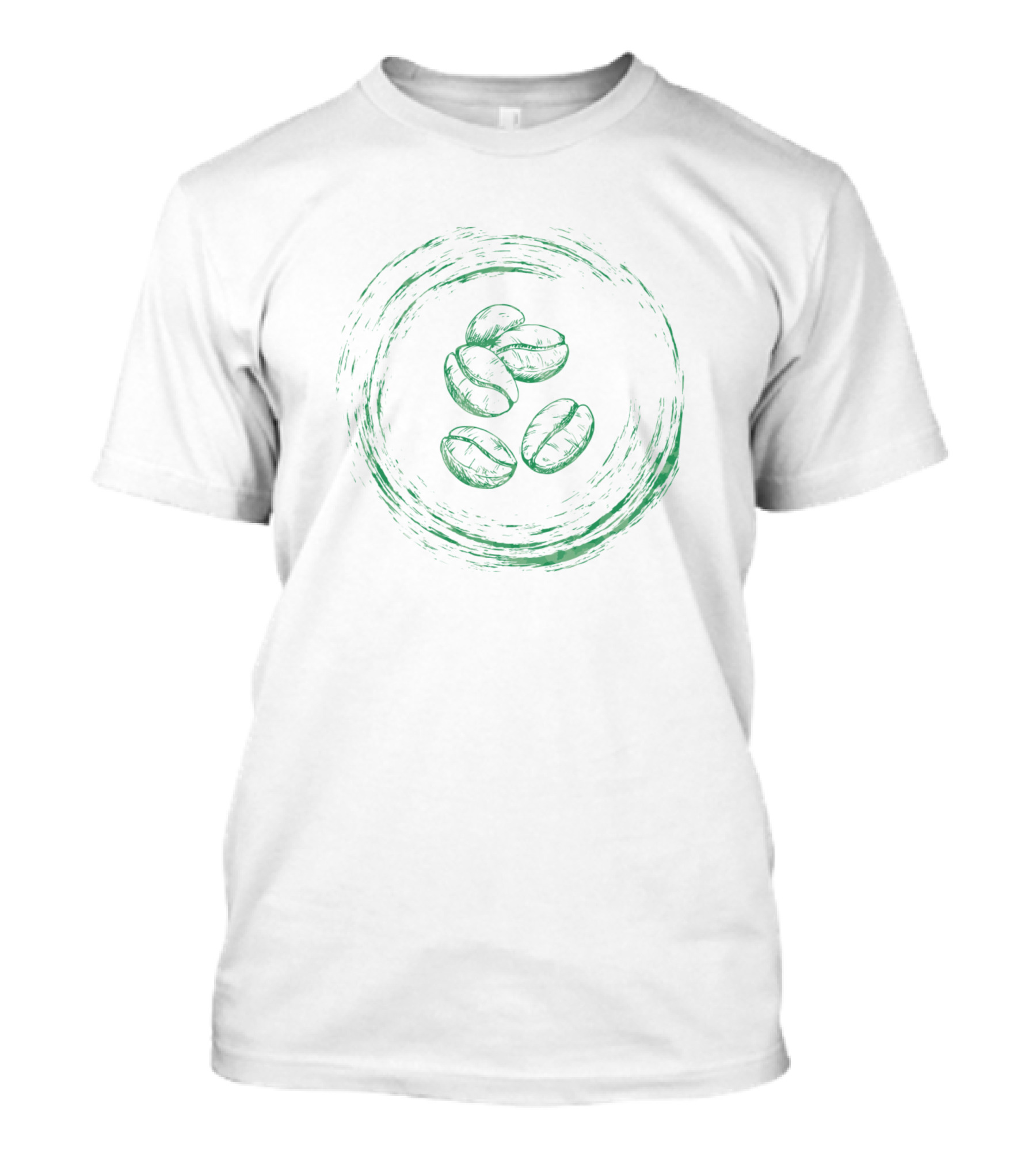 Japanese Zen Symbol Coffee Beans For Yoga And Coffee Lovers T-Shirt