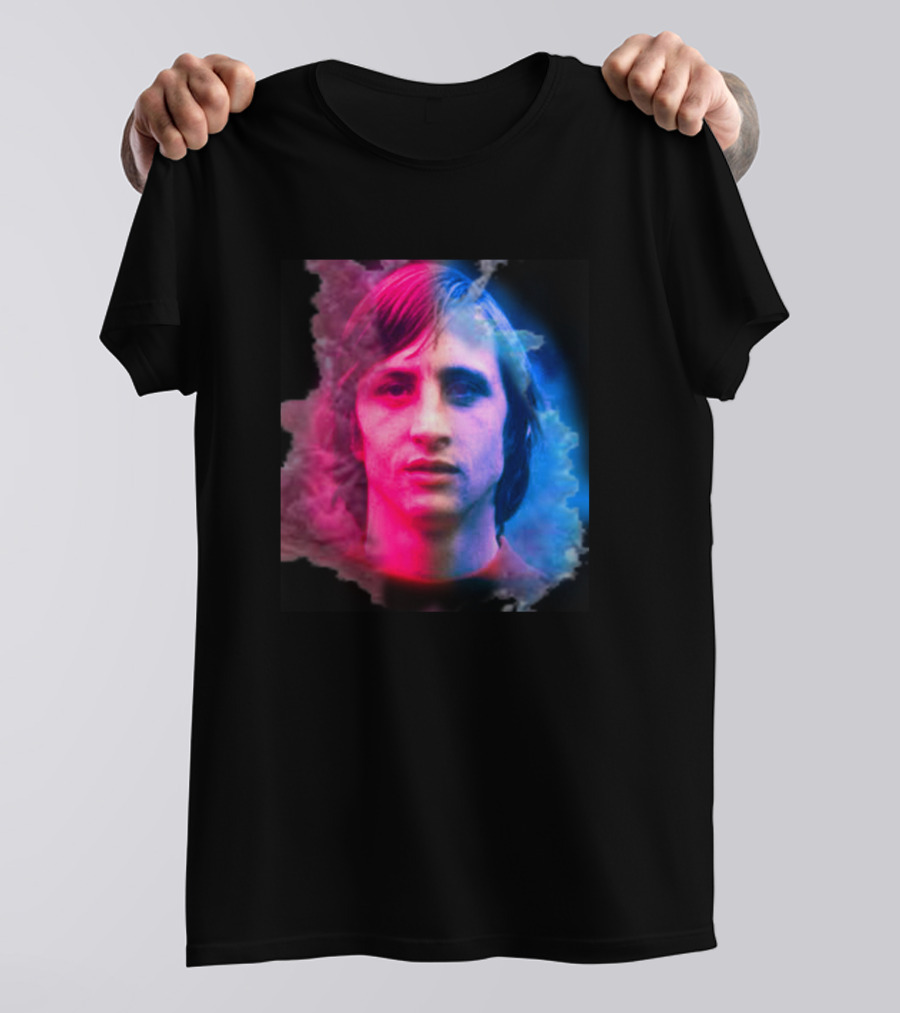 Johan Cruyff Iconic Portrait Neon T-Shirt