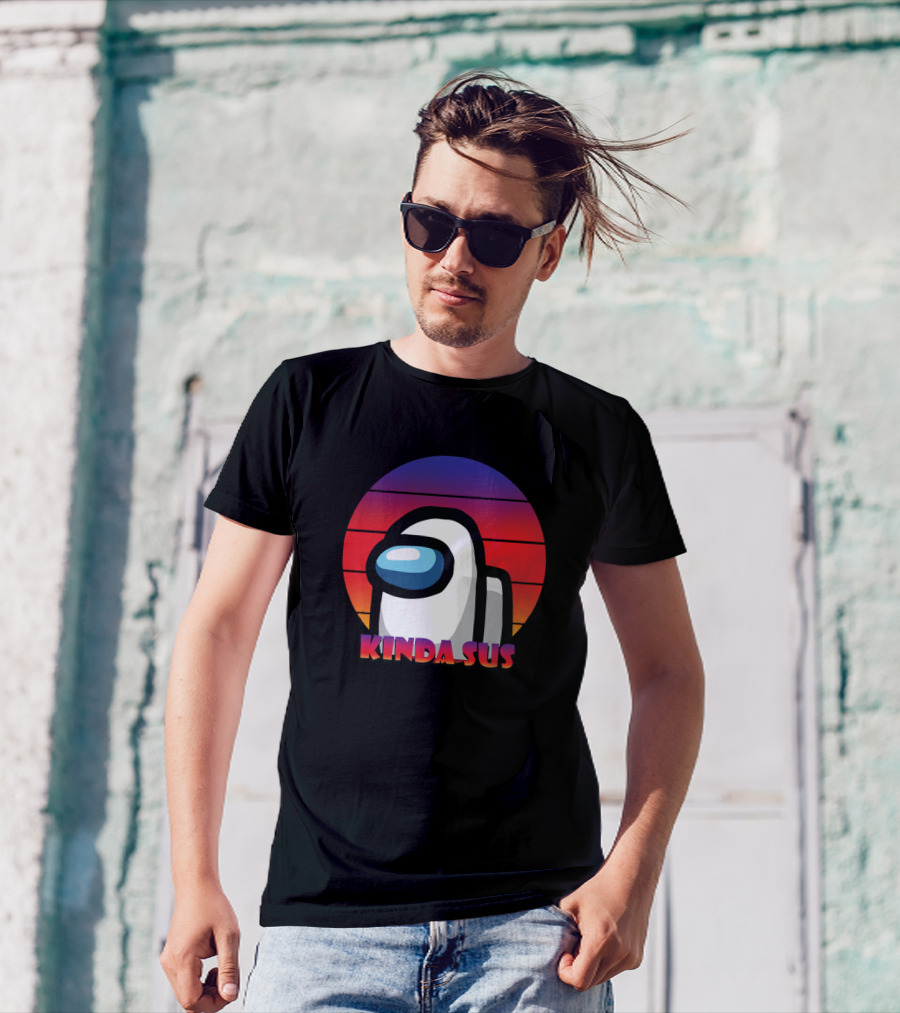 Kinda Sus Among Us Sunset T-Shirt