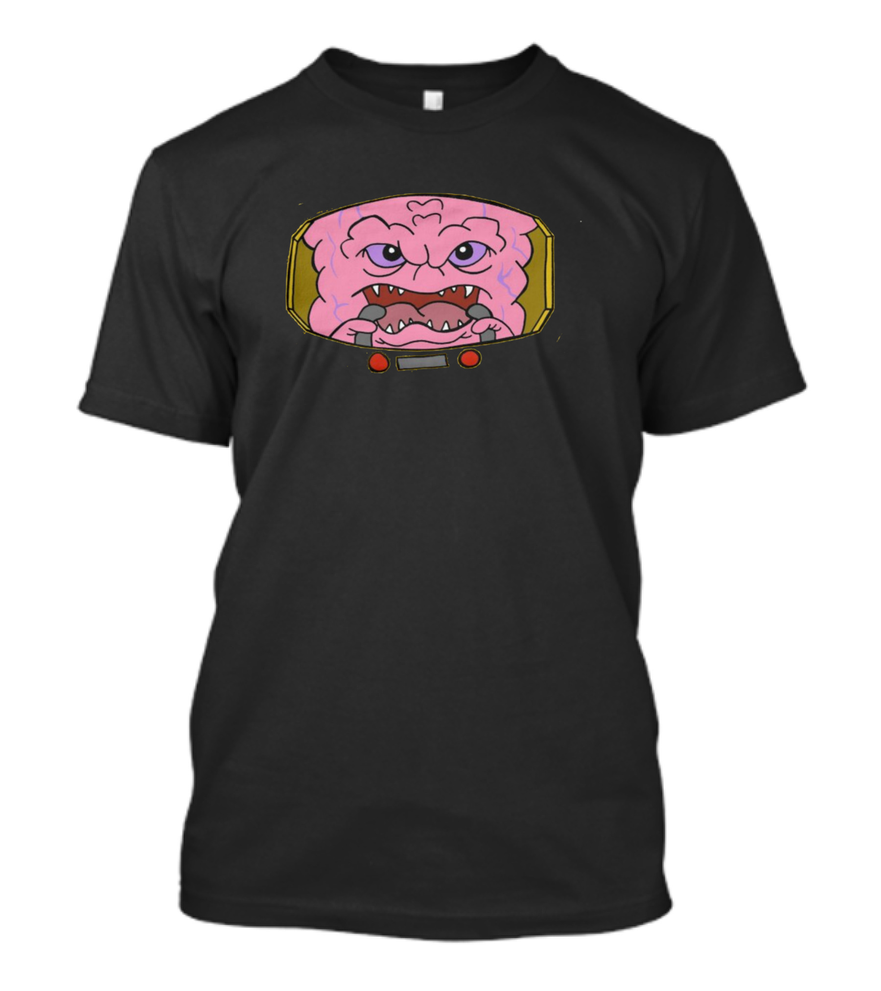 Krang Brain Mask Retro Villain Character T-Shirt