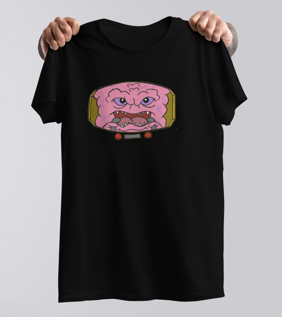 Krang Brain Mask Retro Villain Character T-Shirt
