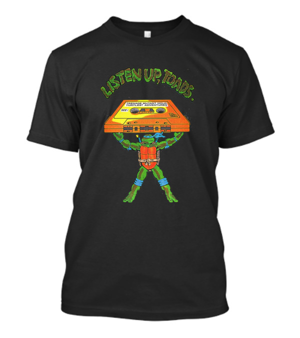 Listen Up Toads Teenage Mutant Ninja Turtles Adventures Cassette T-Shirt