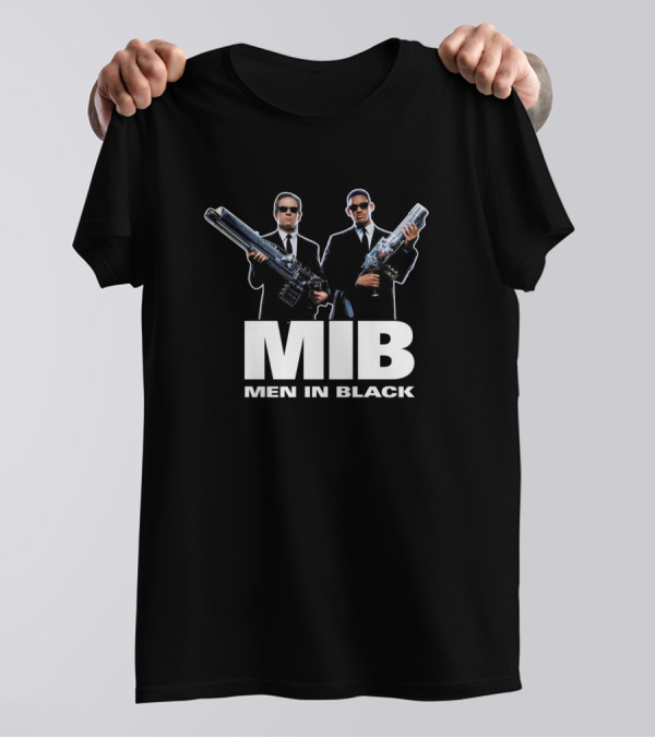 MIB Men In Black Agents Holding Weapons T-Shirt