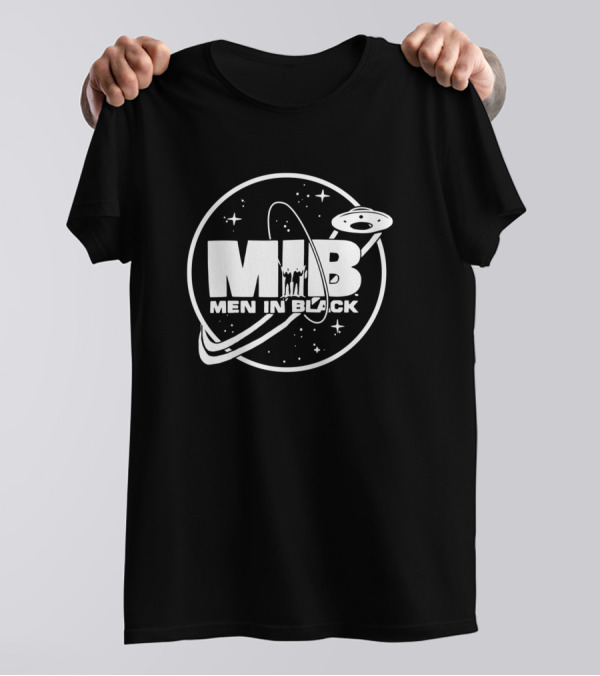 MIB Men In Black Universal UFO Space Stars T-Shirt