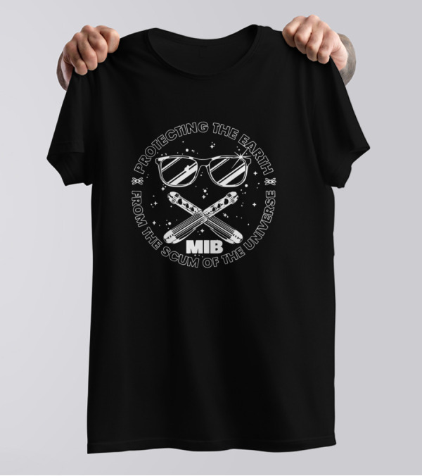 MIB Protecting The Earth From The Scum Of The Universe Sunglasses And Neuralyzer T-Shirt