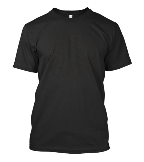 Minimalist Faces Abstract Line Art Arrangement T-Shirt