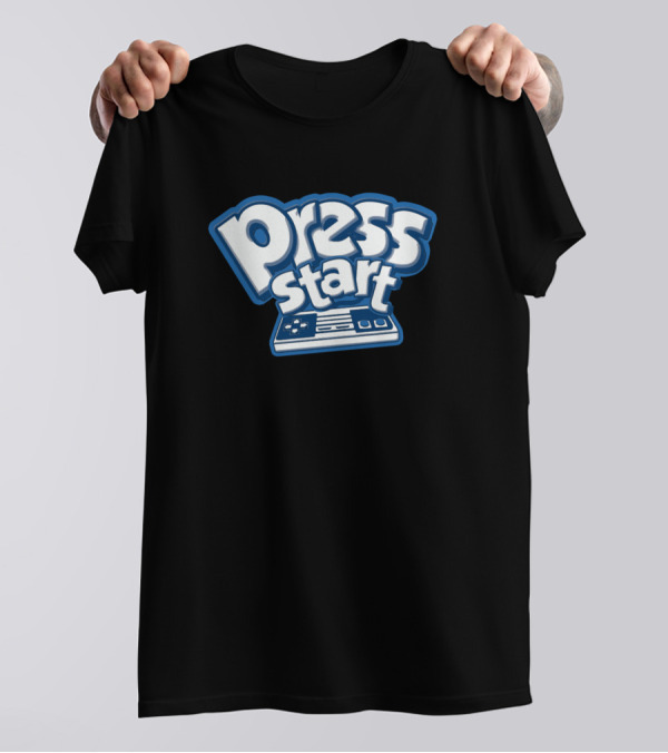 Press Start Gamepad Retro Gaming T-Shirt