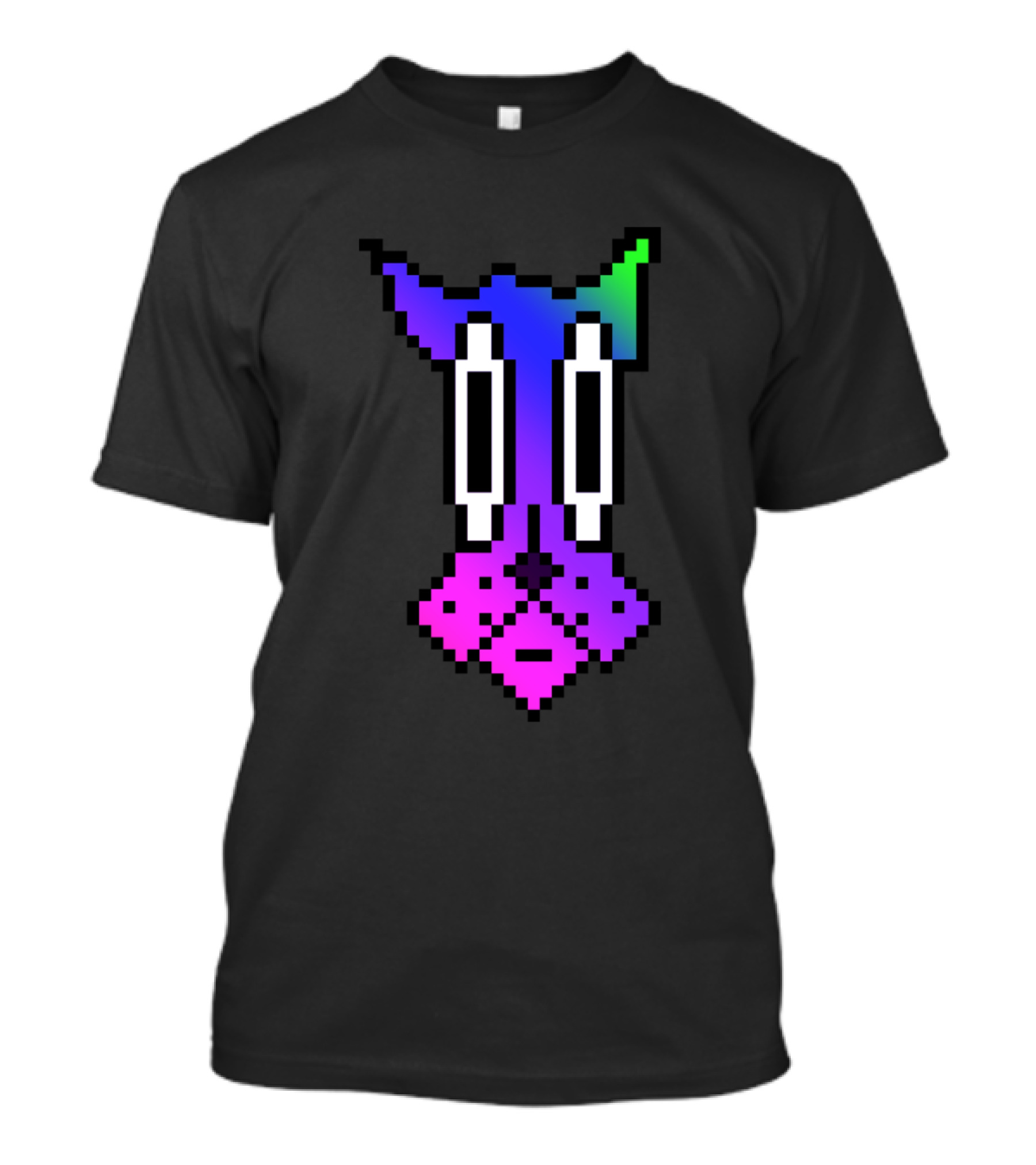 Rainbow Pixel Dog T-Shirt