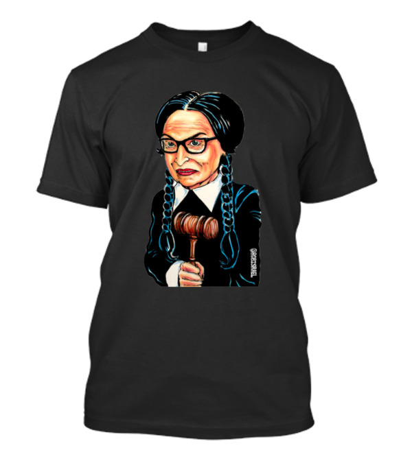 Rgb Goth Ruth Bader Ginsburg Holding Gavel Wearing Braids T-Shirt