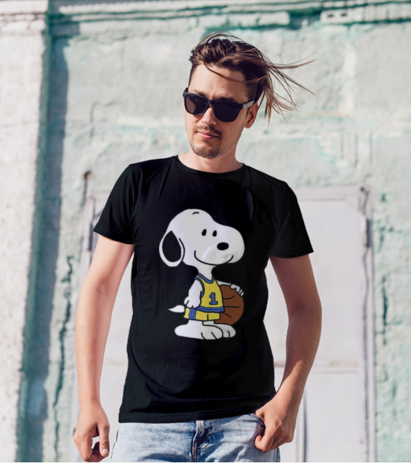 Snoopy Basketball Number One Jersey Character T-Shirt