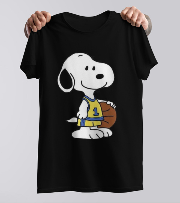 Snoopy Basketball Number One Jersey Character T-Shirt