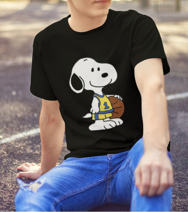 Snoopy Basketball Number One Jersey Character T-Shirt