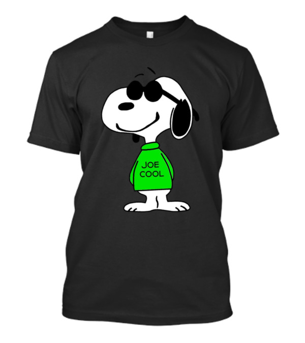 Snoopy Joe Cool In Green Sweater With Sunglasses T-Shirt
