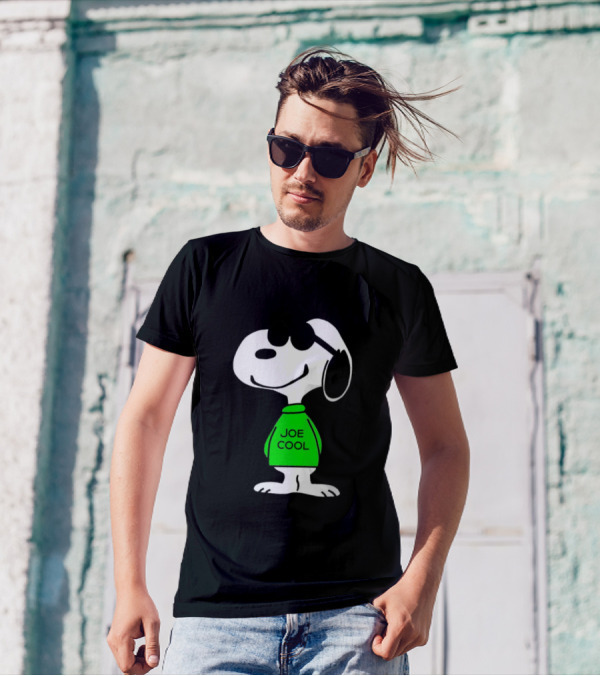 Snoopy Joe Cool In Green Sweater With Sunglasses T-Shirt