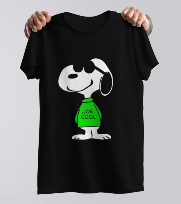 Snoopy Joe Cool In Green Sweater With Sunglasses T-Shirt