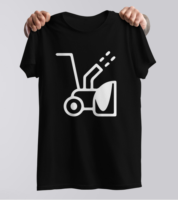 Snowblower Machine Icon White T-Shirt