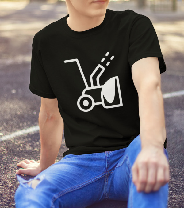 Snowblower Machine Icon White T-Shirt