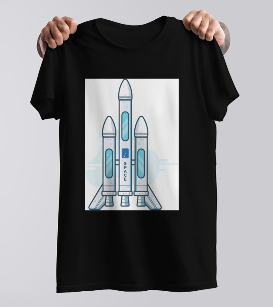 Space Rocket Launch Exploration Welcome Youtube Creators T-Shirt