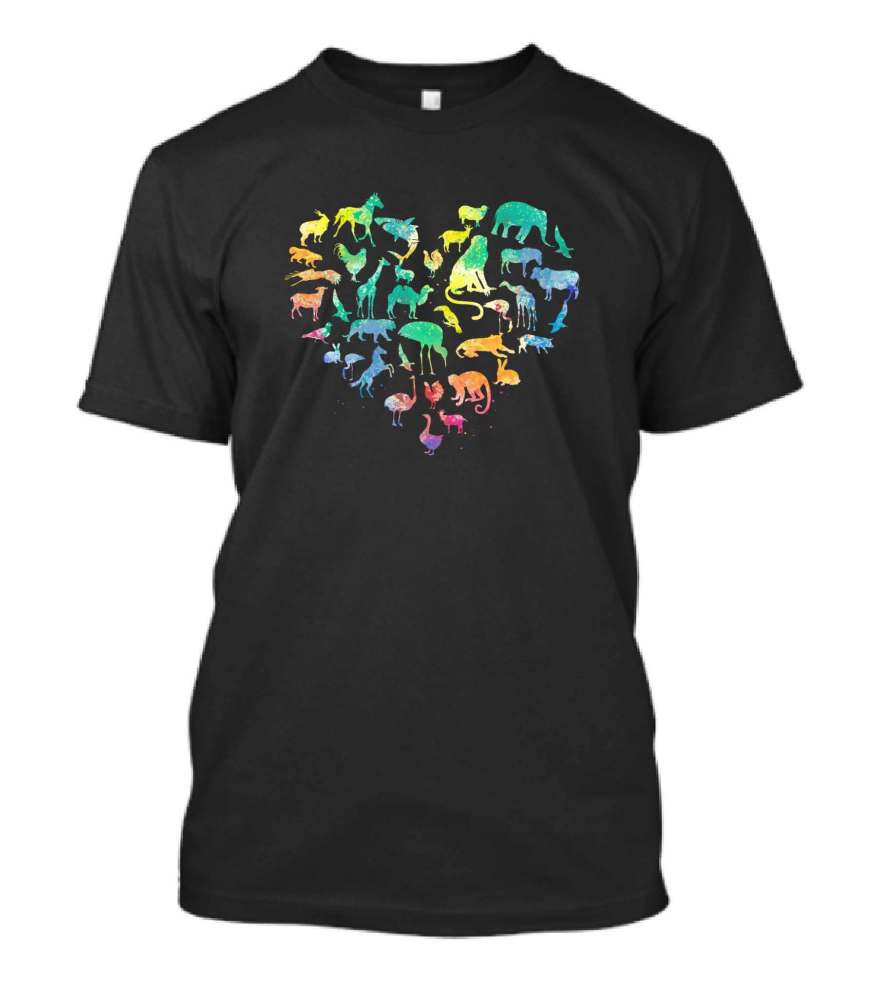 Zoo Animals Heart Shape Life For Zoo Worker Animal Lover T-Shirt