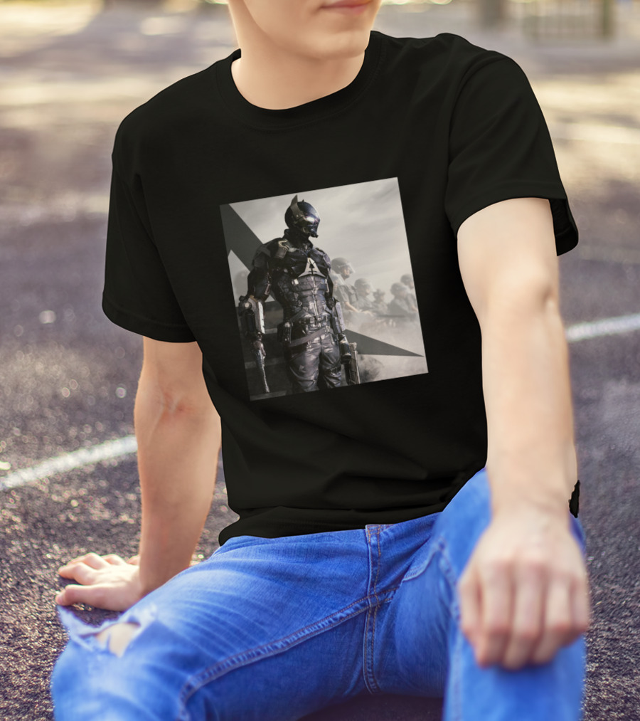 Arkham Knight Armored Vigilante With Tactical Gear T-Shirt