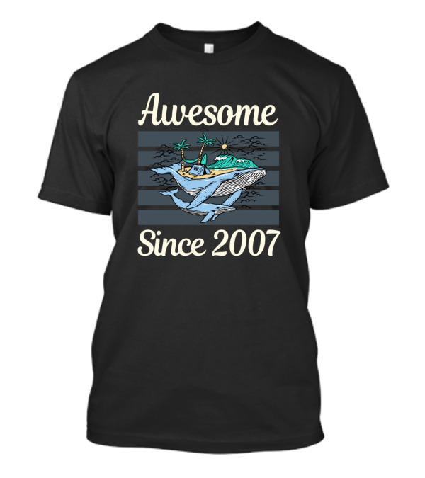 Awesome Whales Beach Since 2007 T-Shirt
