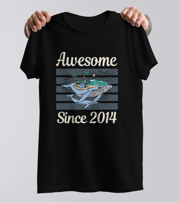 Awesome Whale Beach Vibes Since 2014 T-Shirt