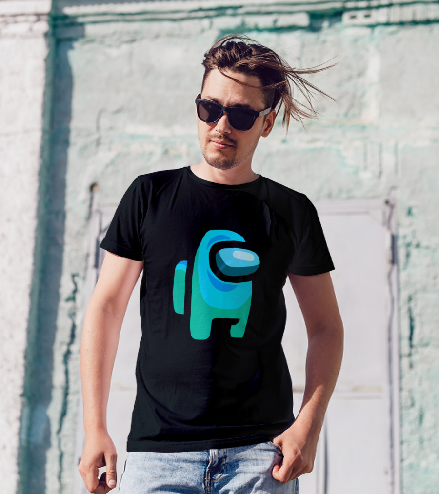 Among Us Blue Crewmate Character T-Shirt