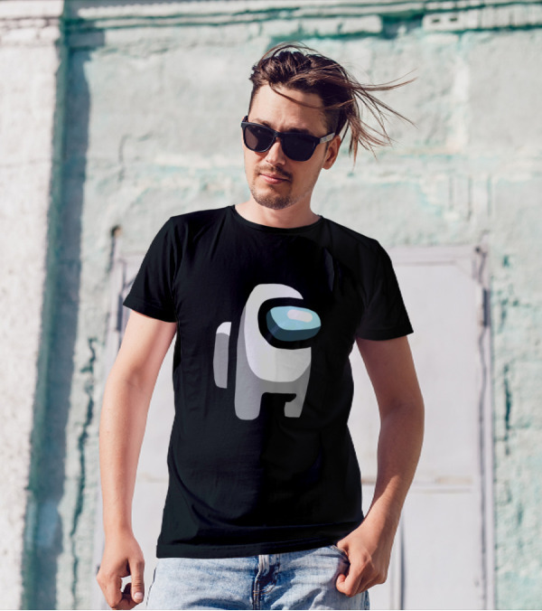 Among Us White Crewmate Icon T-Shirt