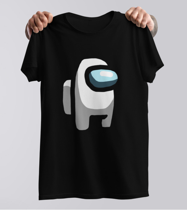 Among Us White Crewmate Icon T-Shirt