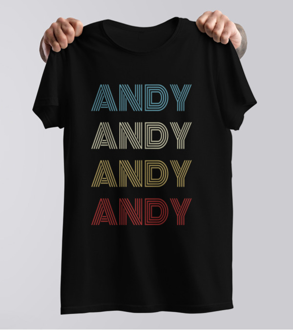 Andy Retro Multicolored Pride Vintage T-Shirt