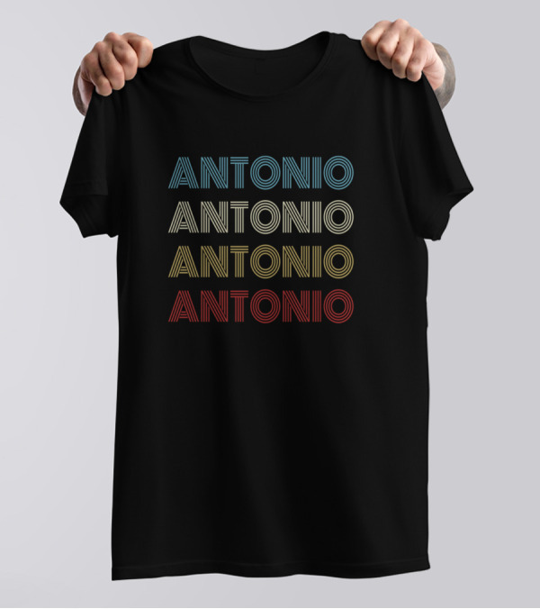 Antonio Repeated Vibrant Vintage T-Shirt