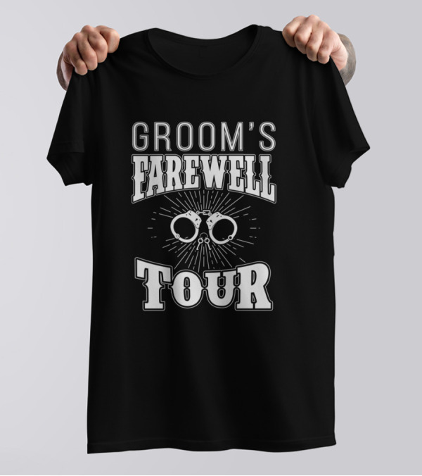 Groom's Farewell Tour Bachelor Party Men Booze Cruise T-Shirt
