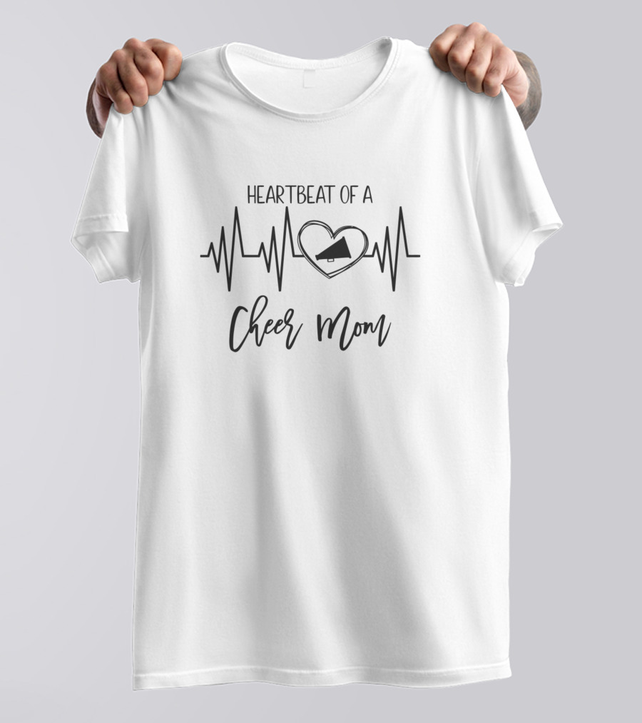 HEARTBEAT OF A CHEER MOM T-Shirt