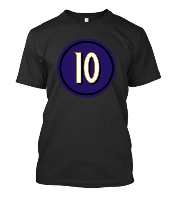 Chris Moore Number 10 Ravens Football T-Shirt