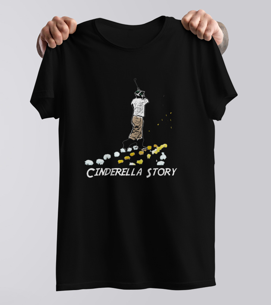 Cinderella Story Golf Swing With Exploding Flowers T-Shirt