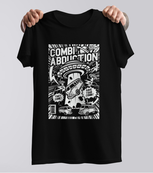 Combi Abduction UFO Comic Save Your Combi They Come T-Shirt